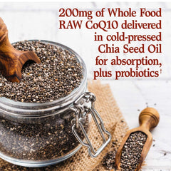 Chia seed oil bottle from Garden of Life for plant-based nutrition.
