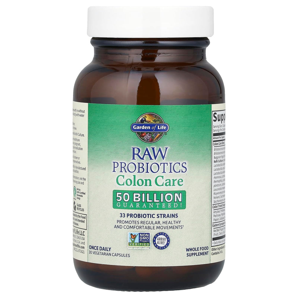 Illustration of Colon Care probiotic strains and enzymes