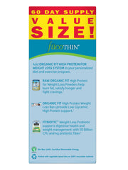 Garden of Life fucoThin backside label closeup with supplement facts