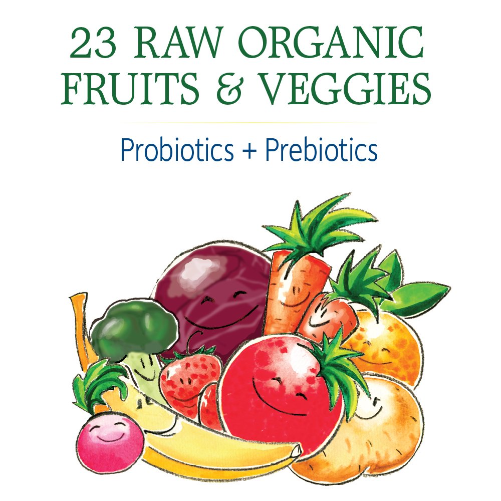 Close-up of ingredients and label on kids probiotic