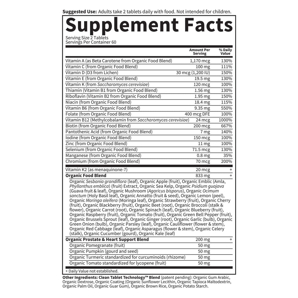 Vitamin B12 and energy/metabolism nutrients highlighted