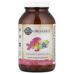 Garden of Life Organics Women 40 Plus tablets closeup for everyday use.