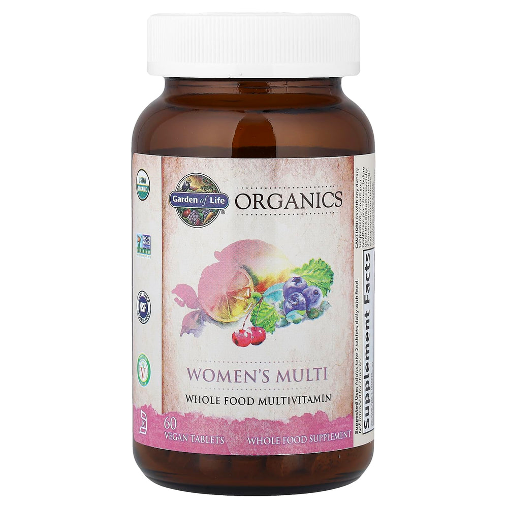Label showing 16 vitamins and minerals at 100% DV or higher