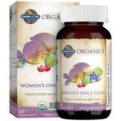 Garden of Life Organics Women’s Multivitamin bottle with 60 tablets