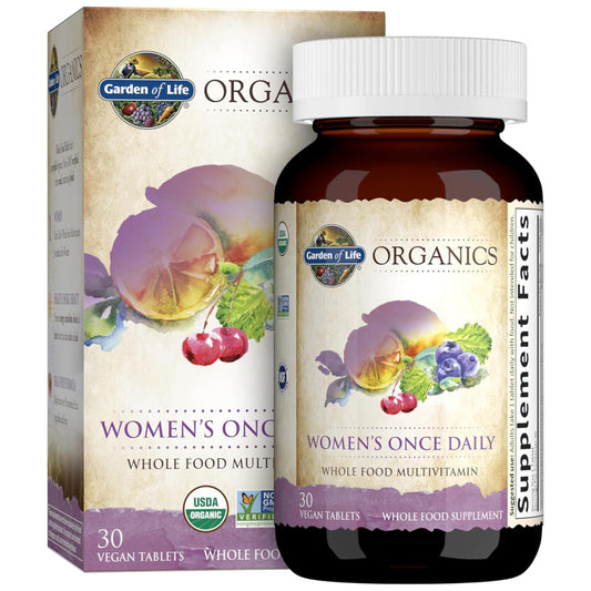 Packaging for Garden of Life Organics Womens Multivitamin