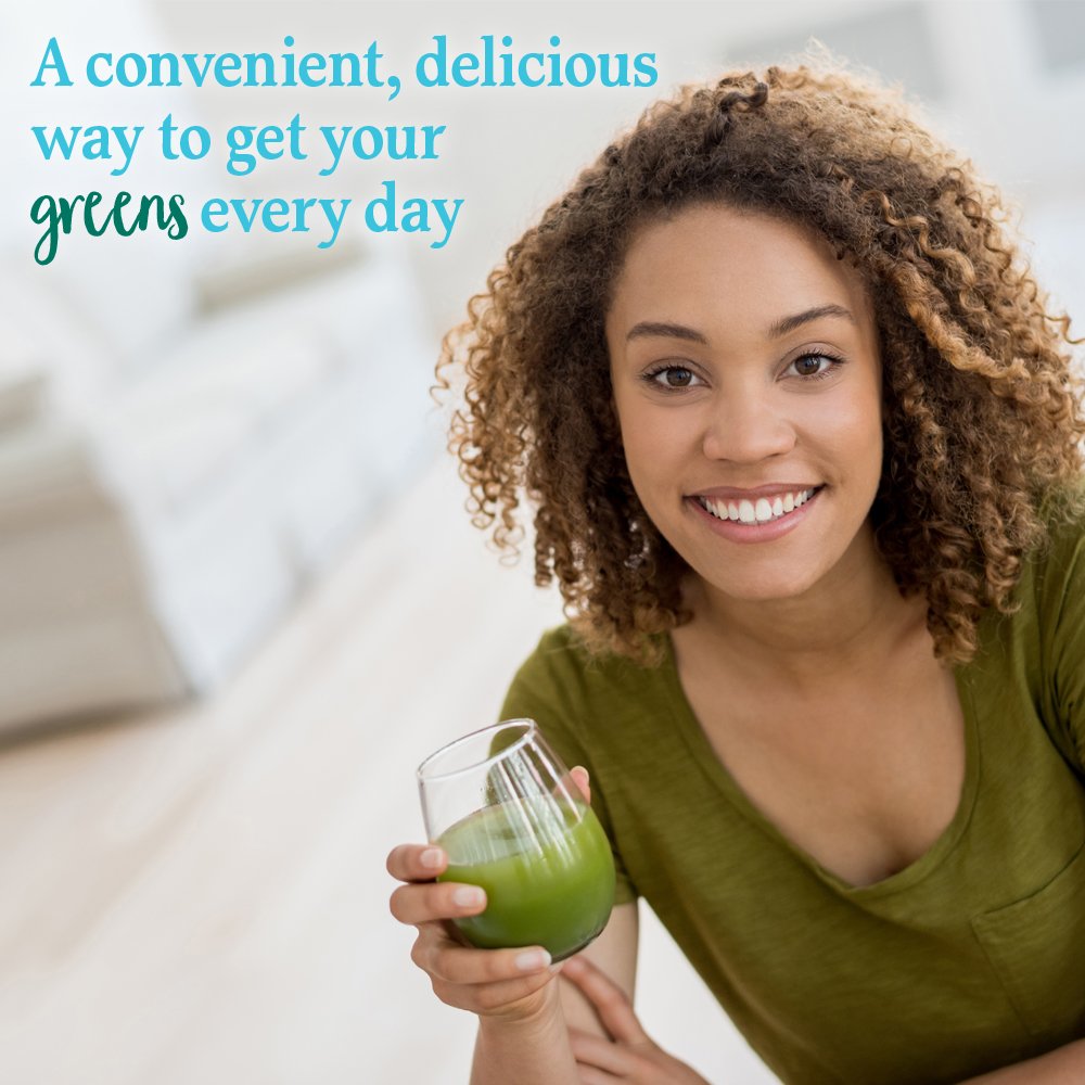 Garden of Life Perfect Food green juice blend with grasses and microalgae.