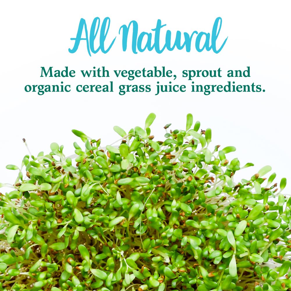 Supports immune health and alkalinity with spirulina and greens