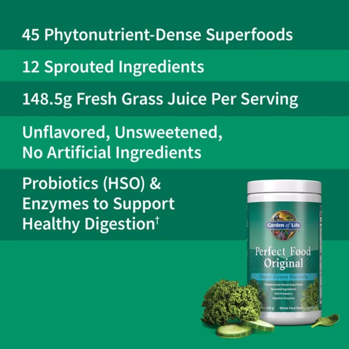Live probiotics and enzymes symbol on product packaging