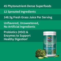 Live probiotics and enzymes symbol on product packaging