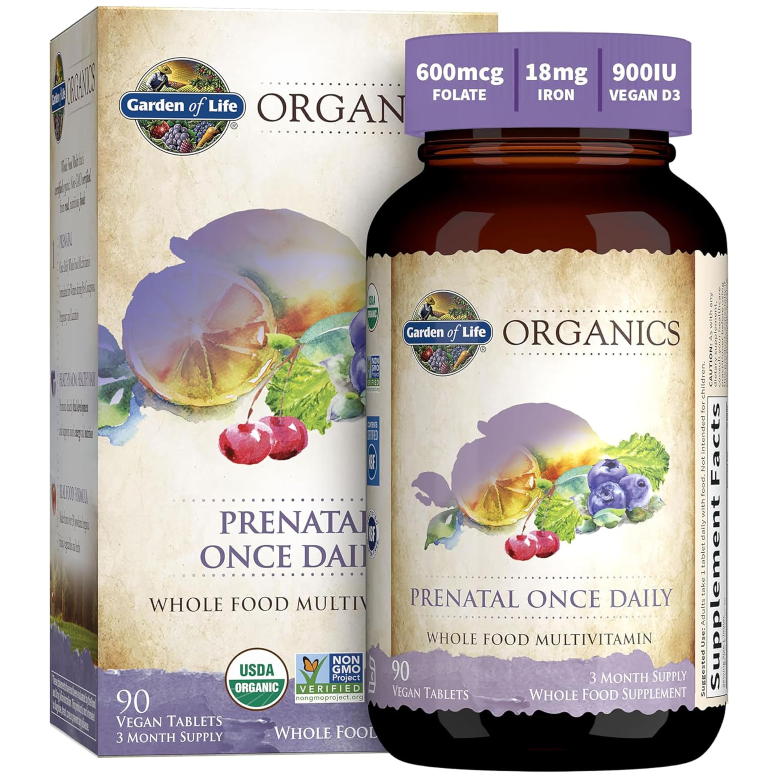 Garden of Life Prenatal Multivitamin bottle front