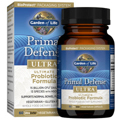 Garden of Life Primal Defense Ultra bottle with 60 capsules