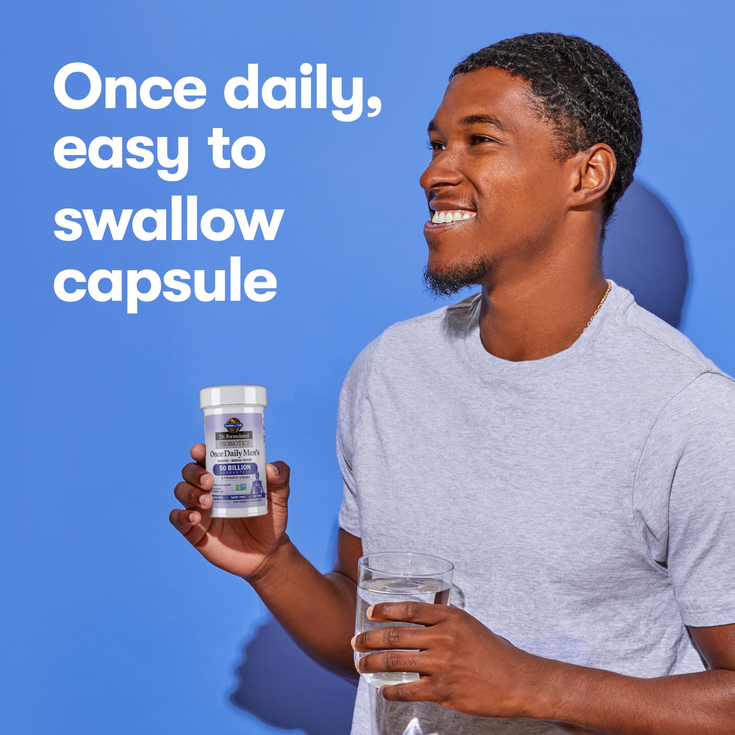 Open capsule contents poured into a glass of water