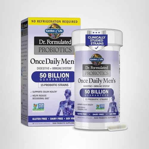 Active man taking a probiotic capsule for daily health