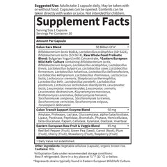 Raw fruits and vegetables blend included in Colon Care