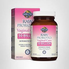 Informational graphic about benefits of Garden of Life Women's Vaginal Care probiotic