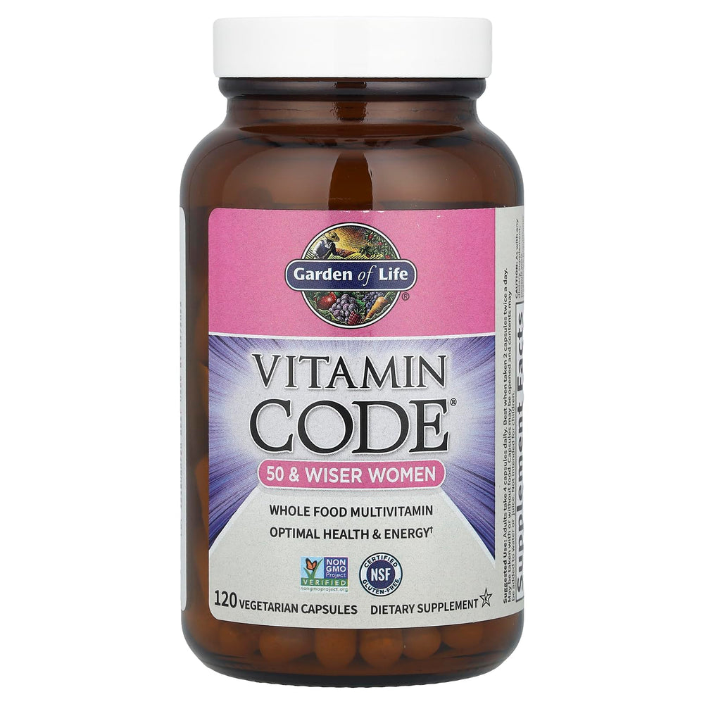 Back label showing vitamin and mineral content