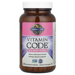 Back label showing vitamin and mineral content