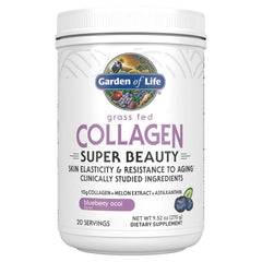 Garden of Life Collagen Super Beauty Powder Blueberry Acai front label