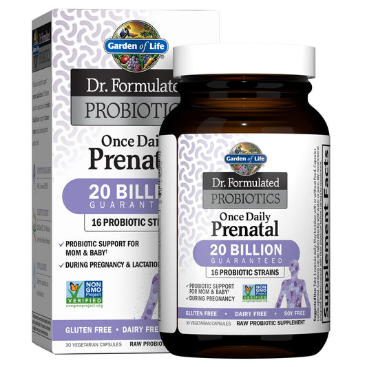Garden of Life Dr. Formulated Once Daily Prenatal Probiotic bottle – 30 count