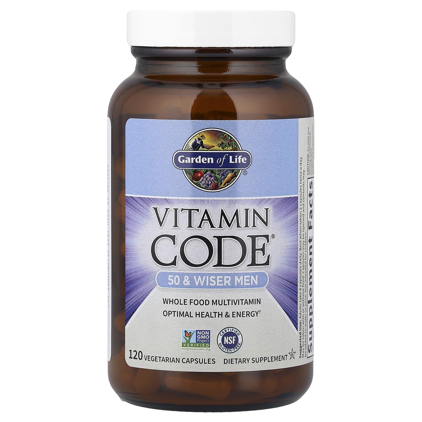 Capsules inside a bottle representing the multivitamin capsules with probiotics
