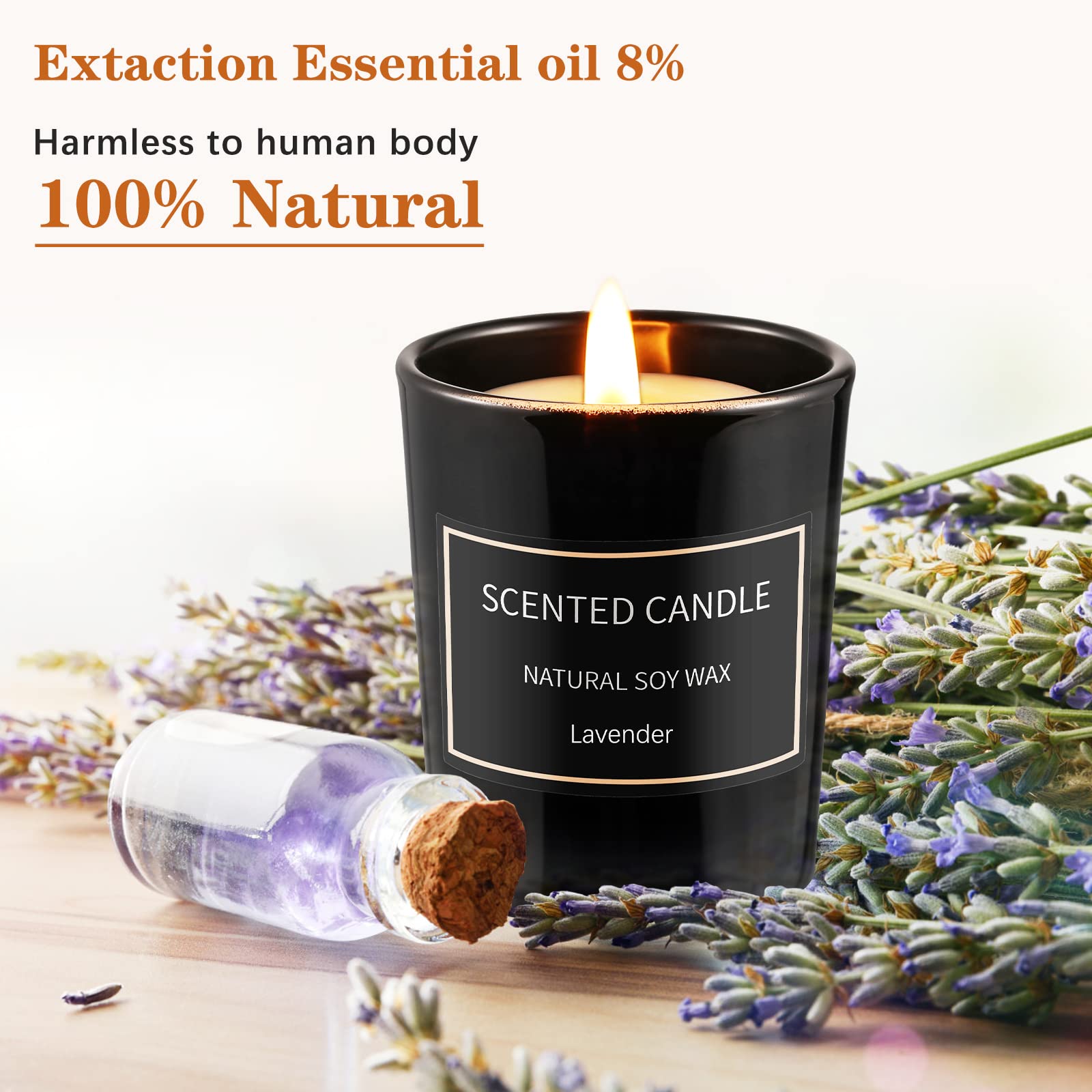 Gardenia scented soy candle jar 3.5oz