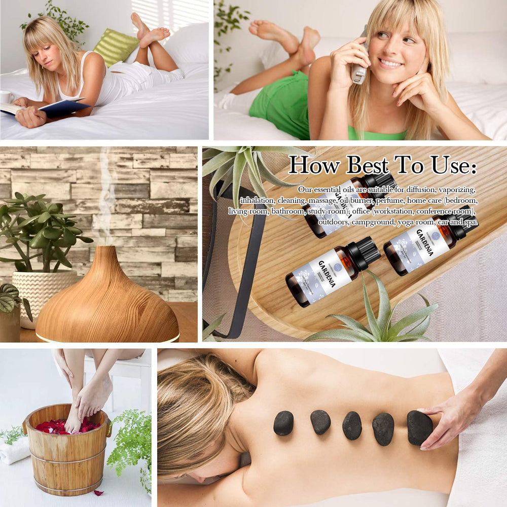 Diffuser with Gardenia essential oil aroma in a calm setting