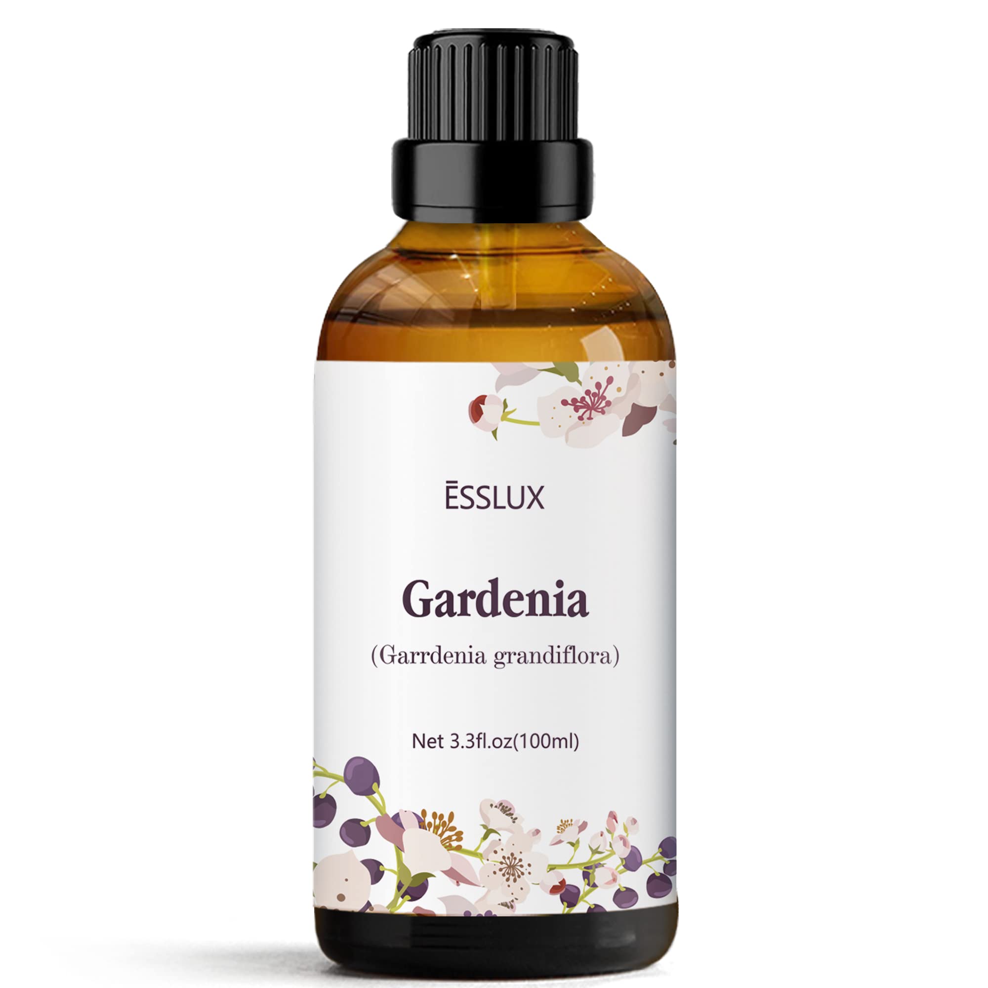 Packaging: 100 ml amber bottle with dropper for gardenia oil