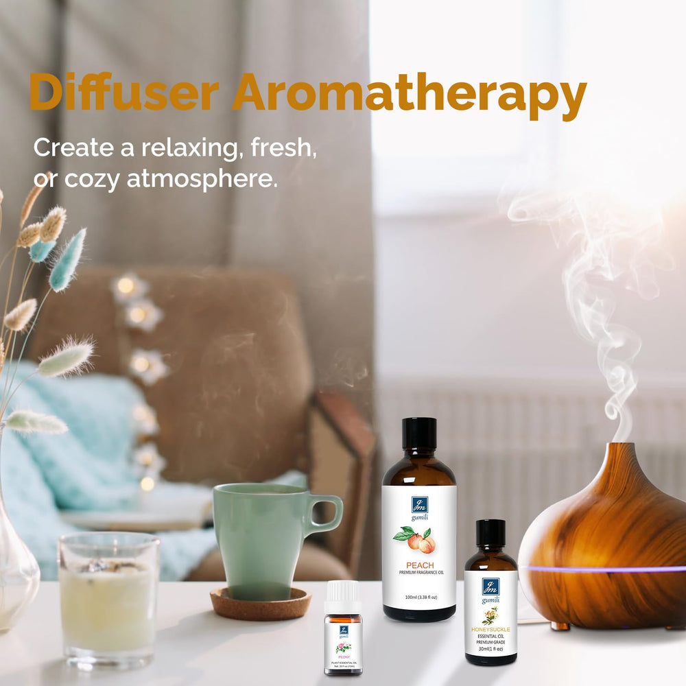 Diffuser with Gardenia fragrance oil for aromatherapy