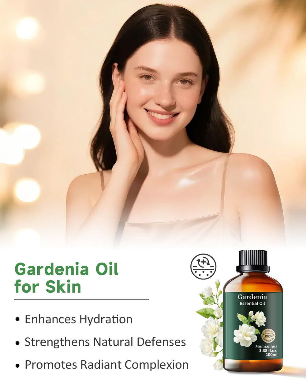 Gardenia essential oil for diffusers and air fresheners