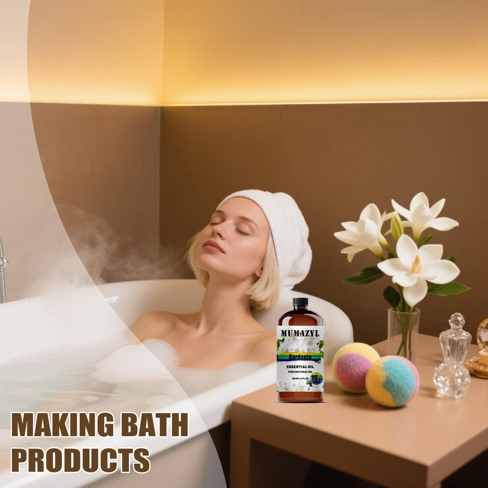 Gardenia essential oil used for DIY crafts like soap, candle, and bath bomb.