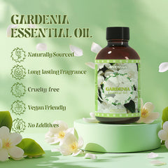 Gardenia essential oil being used for a diffuser in a modern room