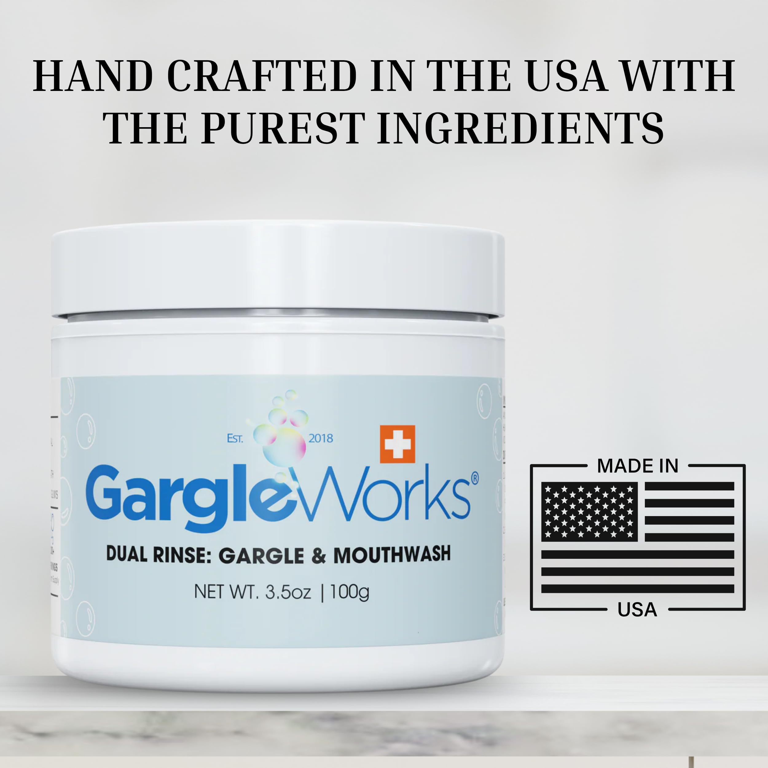 Sparkling fresh breath after using GargleWorks mouthwash