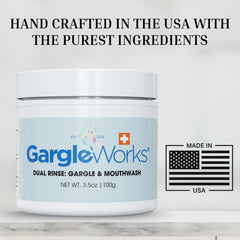 Sparkling fresh breath after using GargleWorks mouthwash