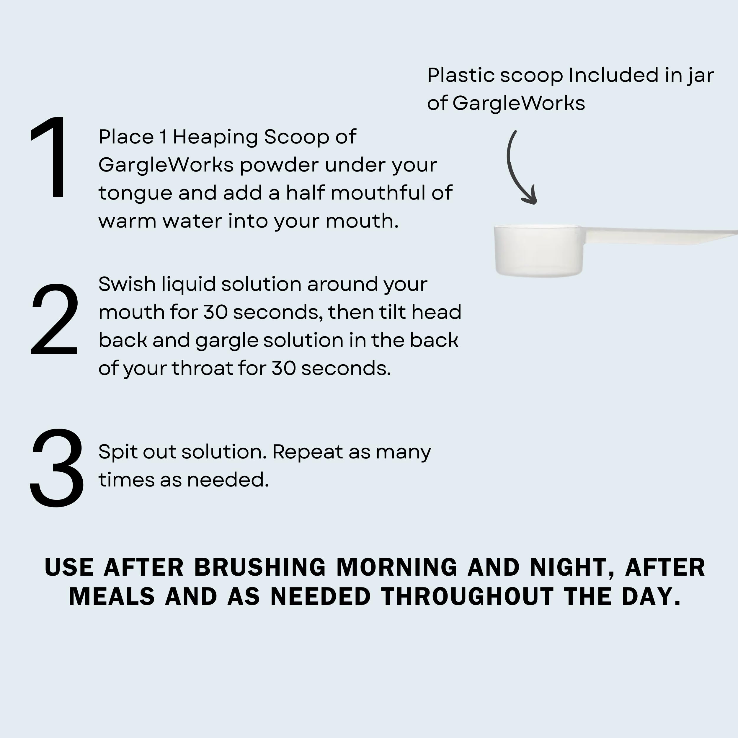 Ocean trace minerals blend included in GargleWorks rinse