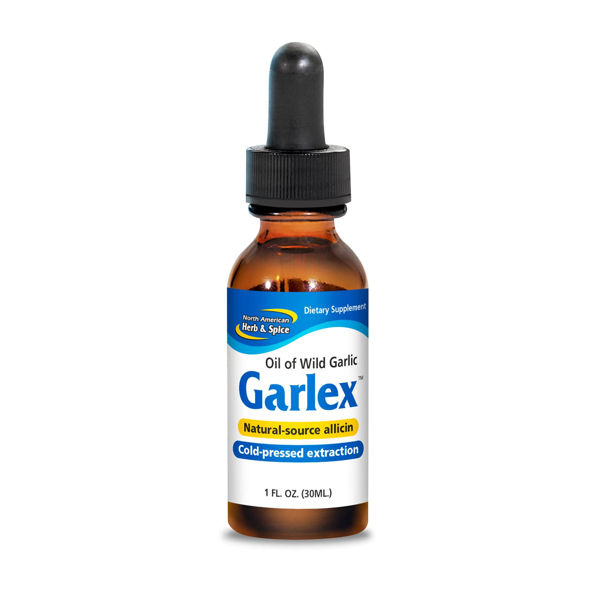 Garlex Oil of Wild Garlic 1 oz bottle – front view