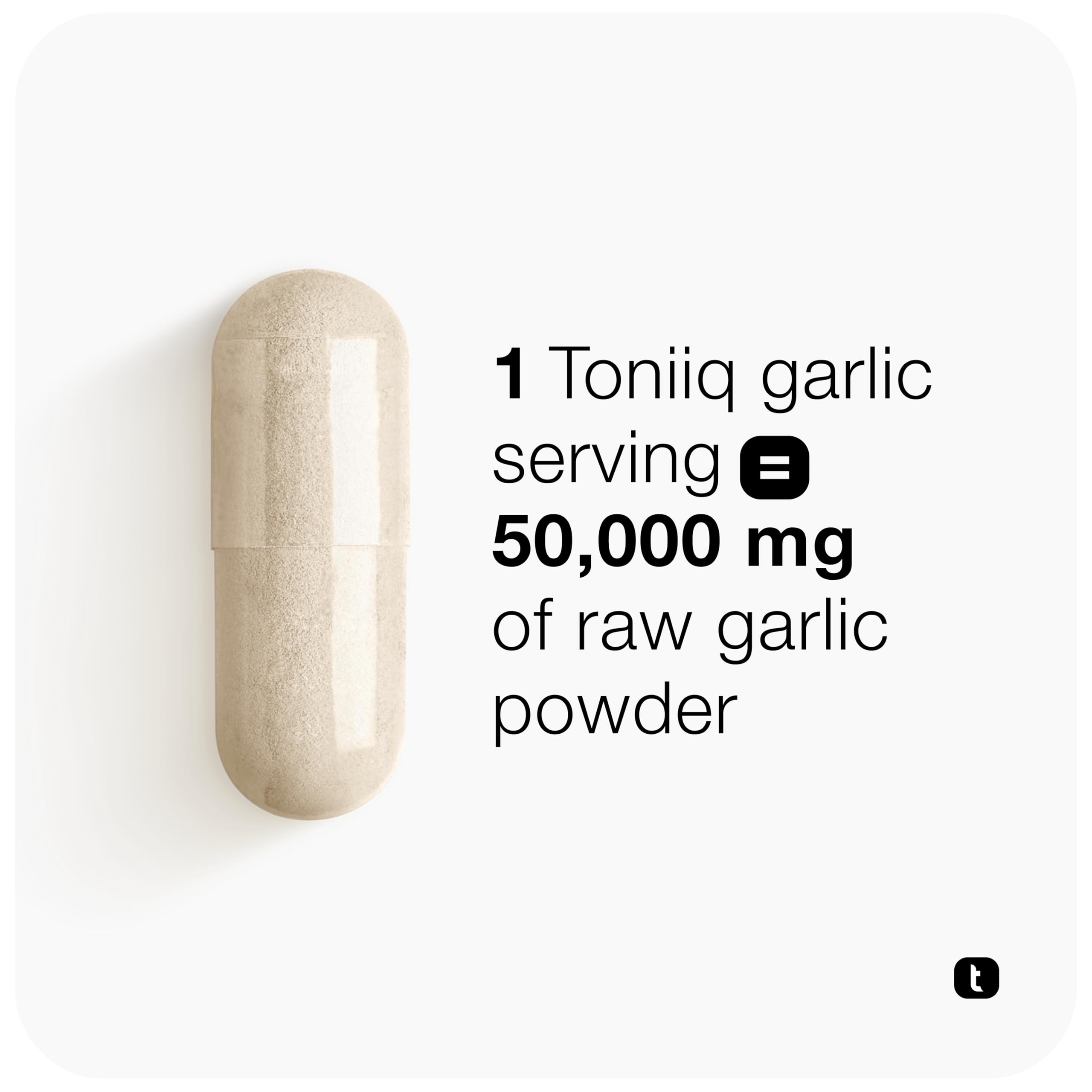 High-concentration garlic capsules with 50:1 extract detail