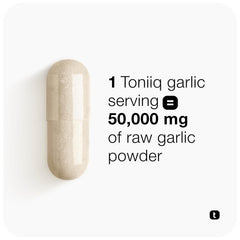 High-concentration garlic capsules with 50:1 extract detail
