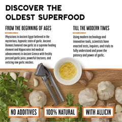 Lifestyle image with wellness routine and garlic extract
