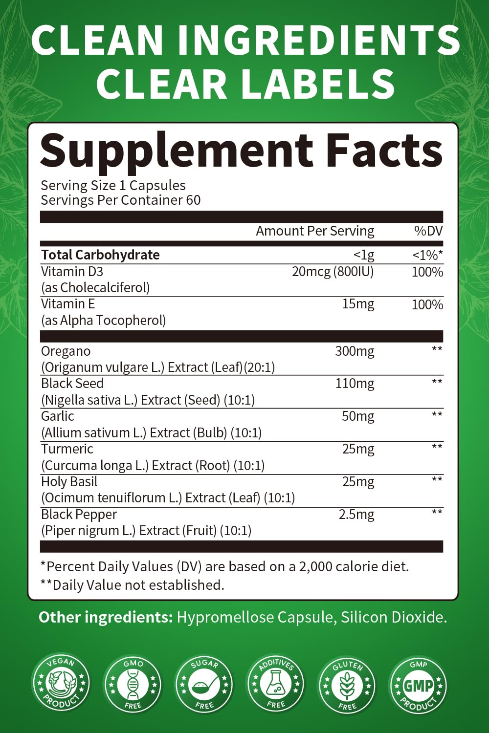 Garlic, turmeric and holy basil among capsule ingredients