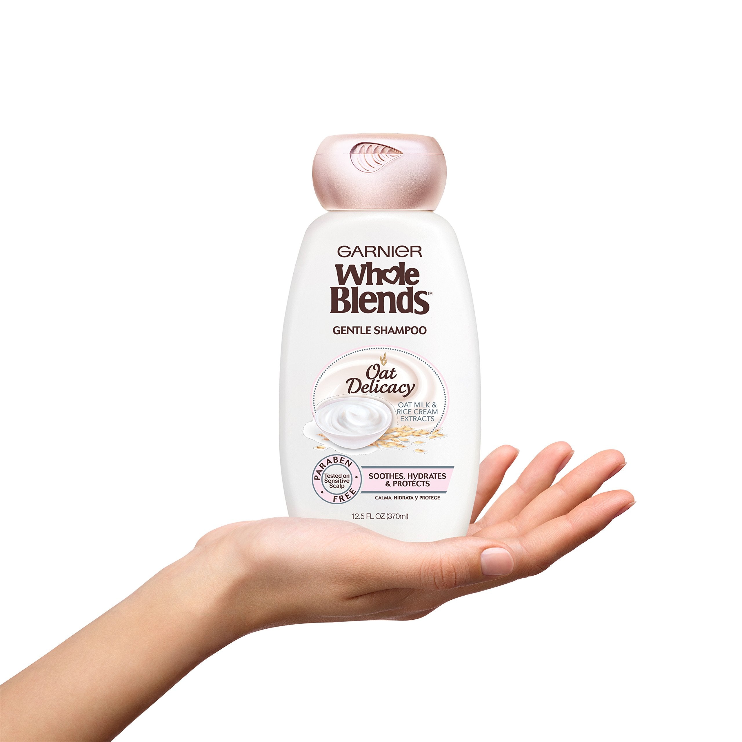 Garnier Whole Blends Gentle Shampoo Oat Delicacy soft hair with light weightless feel