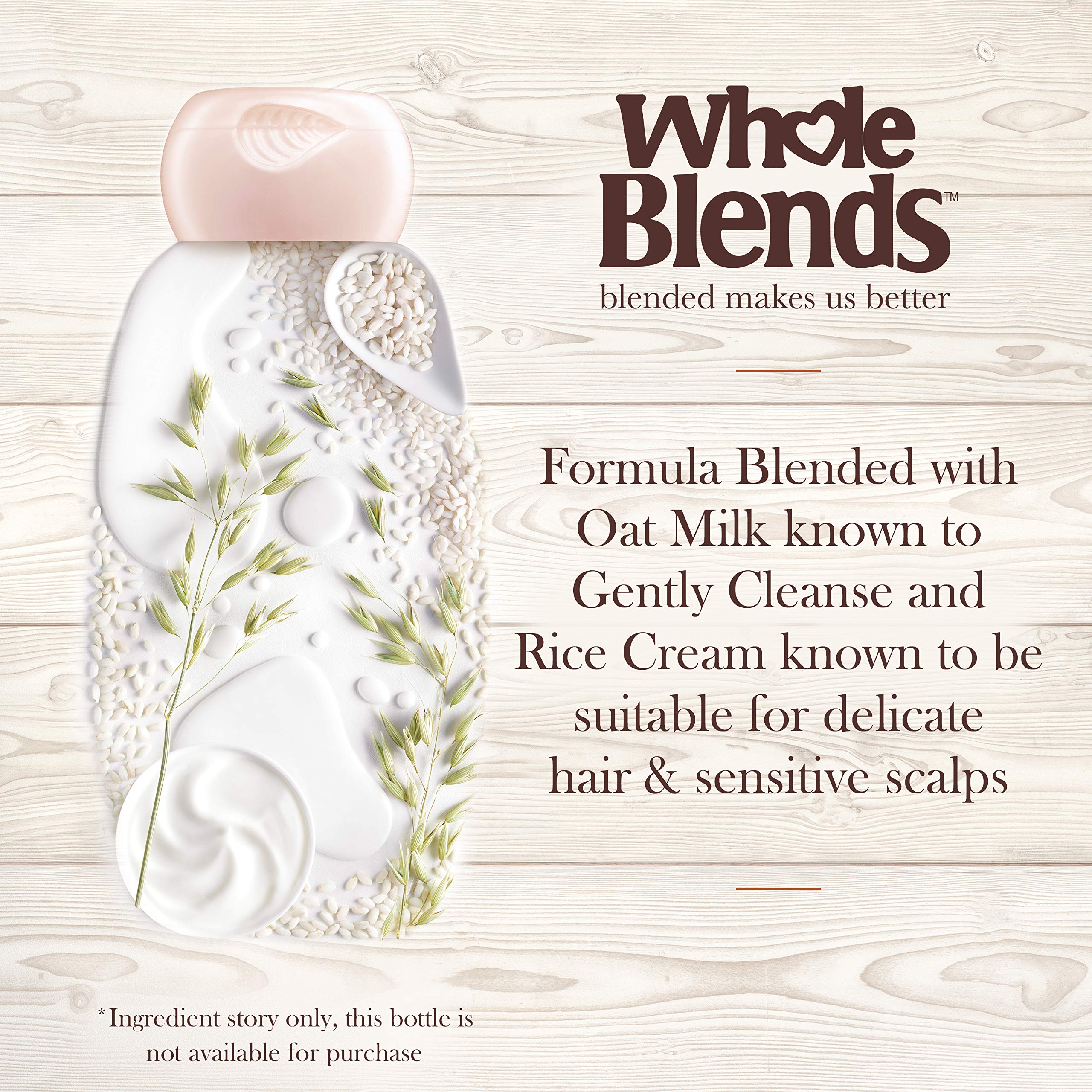 Garnier Whole Blends Gentle Shampoo Oat Delicacy wet hair before conditioning