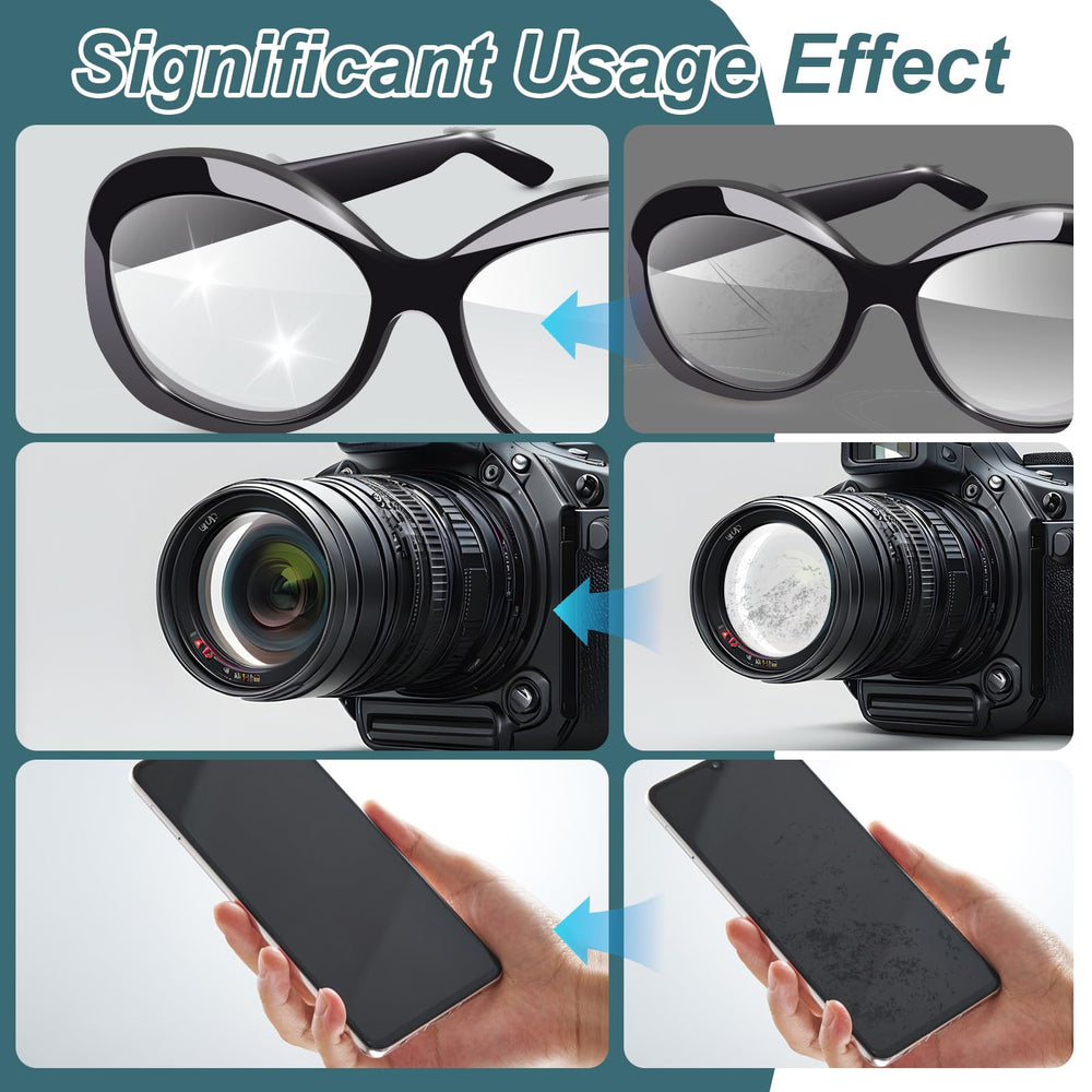 Travel-friendly eyeglasses cleaning kit
