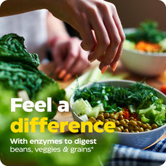 Gas relief for beans and vegetables with VeggieGest