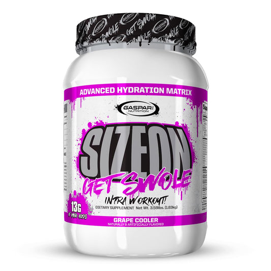 Gaspari SizeOn Grape Cooler bottle