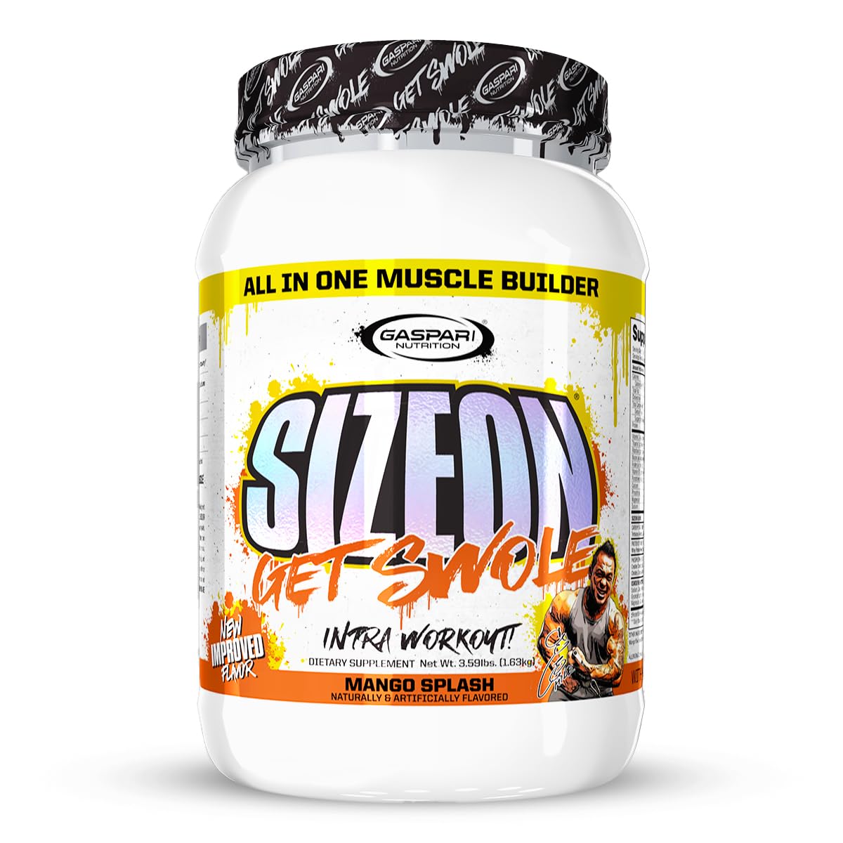 Gaspari SizeOn Mango Splash 3.59 lb tub – front view