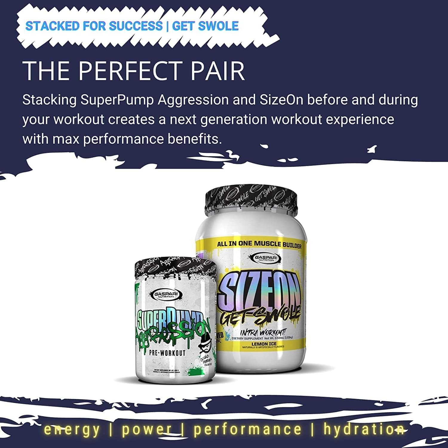 SizeOn Mango Splash being mixed for a workout drink