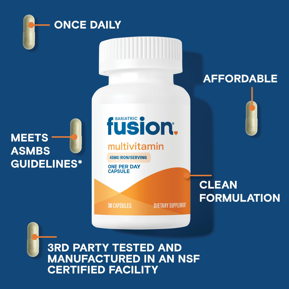 Gastric bypass / sleeve gastrectomy compatible multivitamin