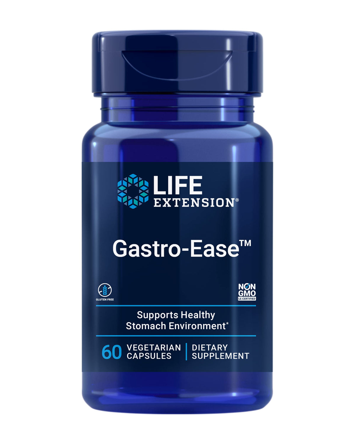 Gastro-Ease bottle front label displaying product name