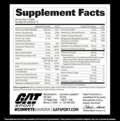 GAT SPORT Men's Multi + Test capsules lined up