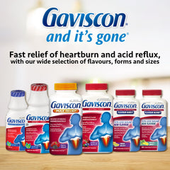 Gaviscon tablets aluminum-lactose-gluten-free label for gentle daily use